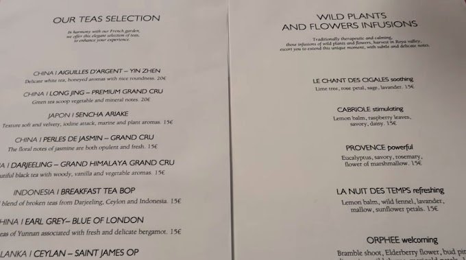 Epicure Restaurant Menu