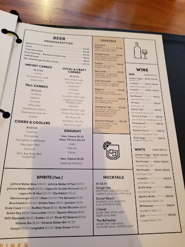 Burnaby Mountain Restaurant Menu
