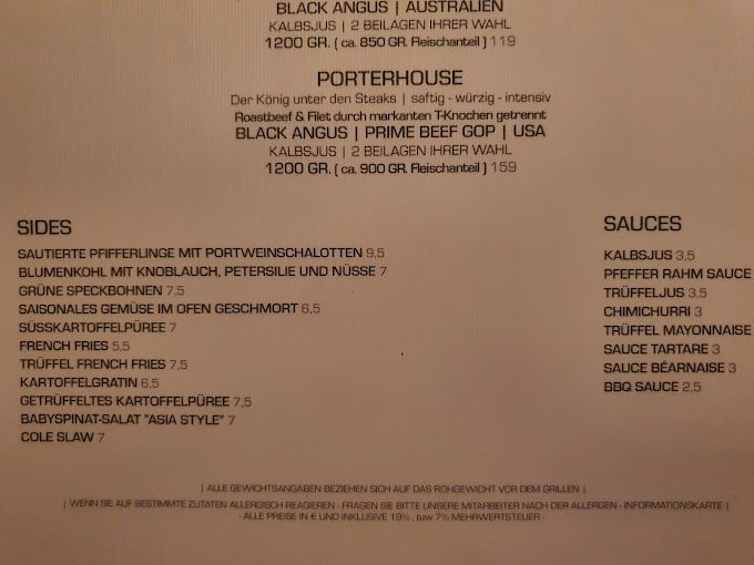 Little London / Bar & Grill Restaurant Menu - Munich