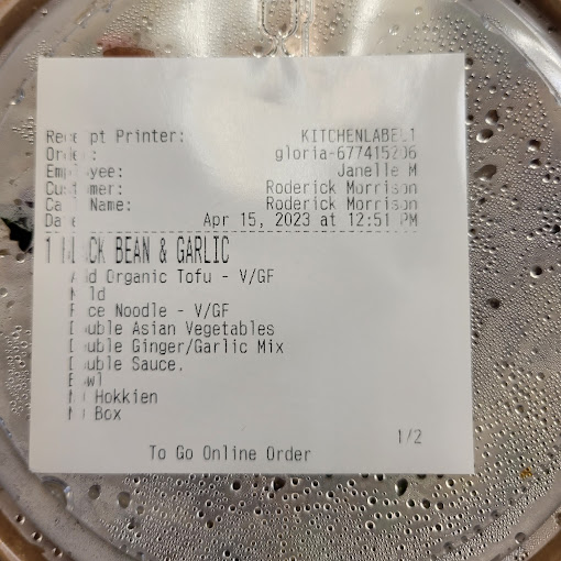 Noodlebox Restaurant Menu