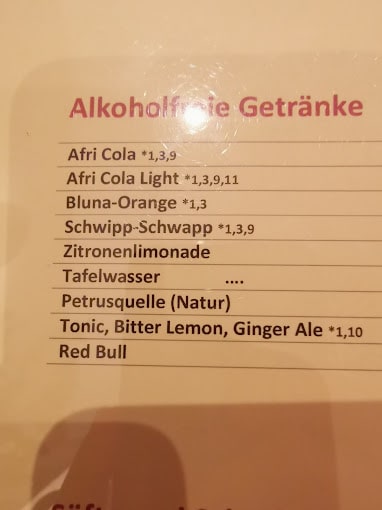 Andy's Krablergarten Menu - Munich