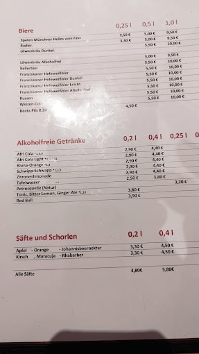 Andy's Krablergarten Menu - Munich