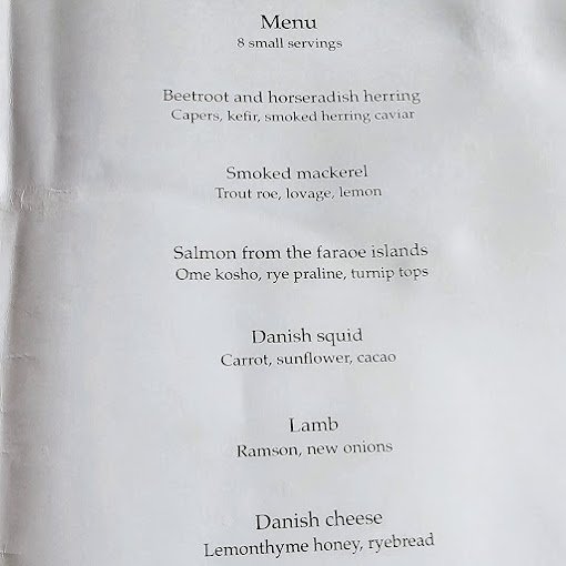 Selma Restaurant Menu - Copenhagen