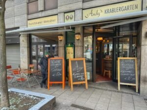 Andy's Krablergarten Menu - Munich