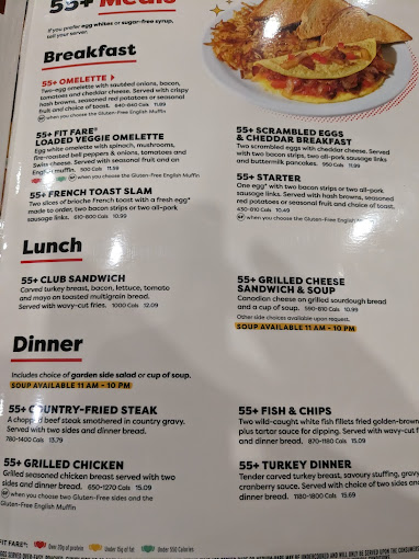 Denny's Restaurant Menu - Burnaby