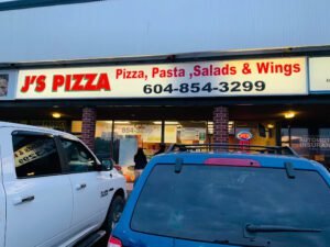 J's Pizza Restaurant Menu