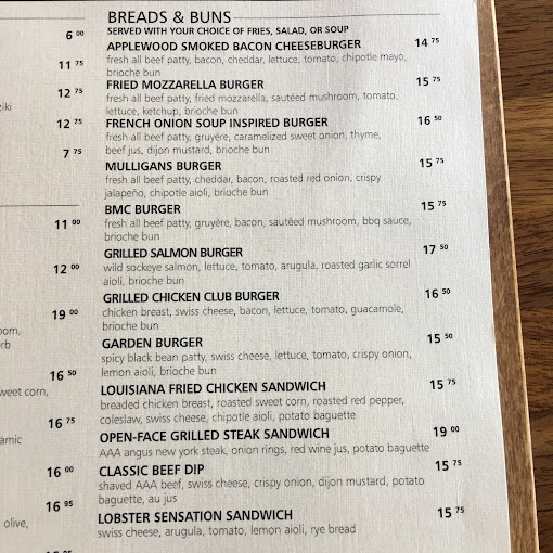 Riverway Clubhouse Restaurant Menu