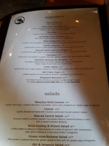 Vault Restaurant Menu - Surrey