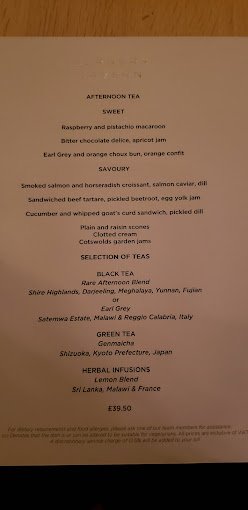 Berners Tavern Restaurant Menu