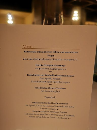 Kornhauskeller Restaurant & Bar Menu