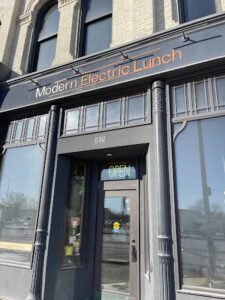 Modern Electric Lunch Menu