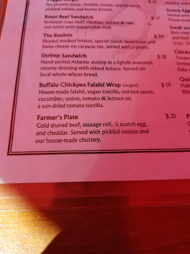 Crow & Gate Pub Menu - Nanaimo