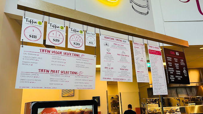Tiffin India's Fresh Kitchen Menu - Kelowna