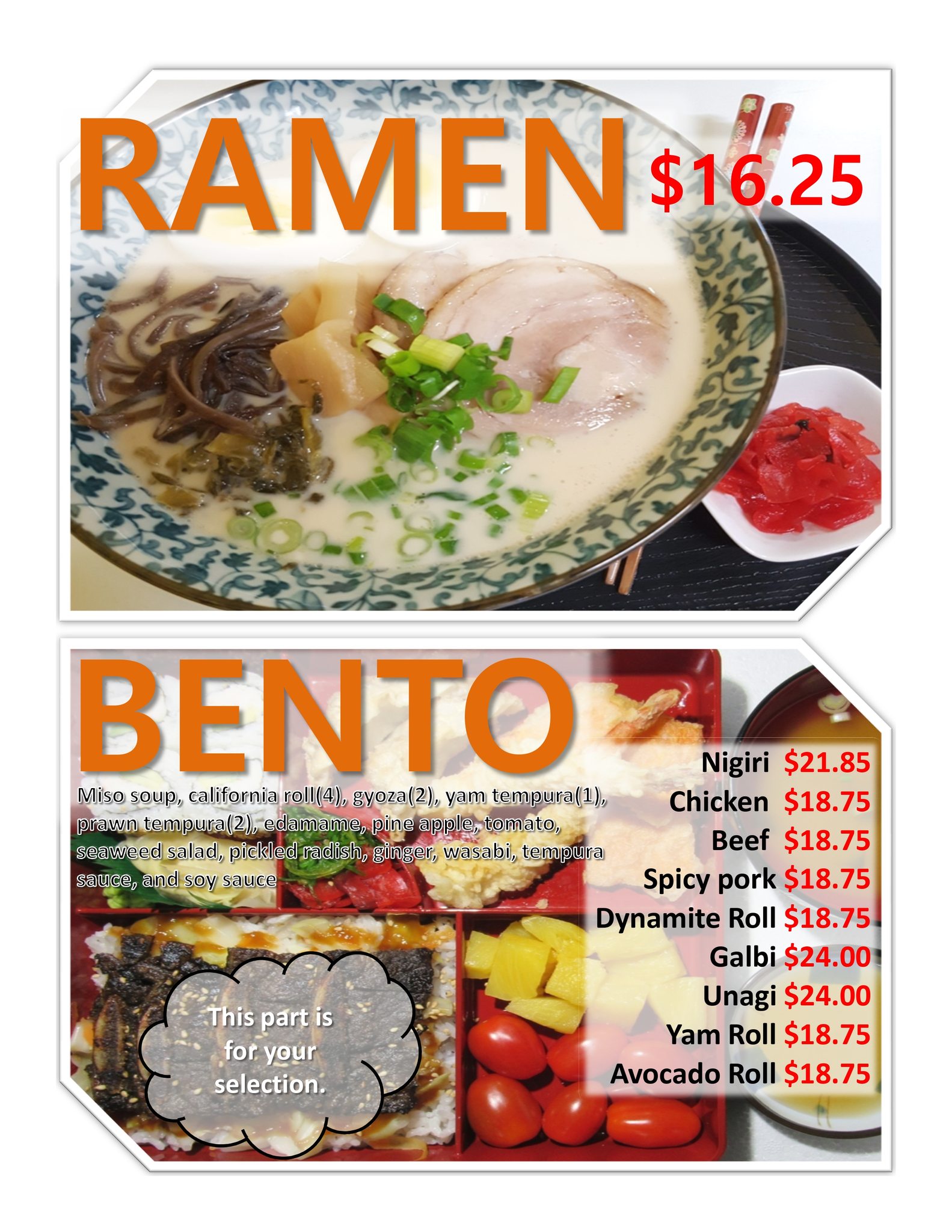 Ai Sushi Go Restaurant Menu - Nanaimo