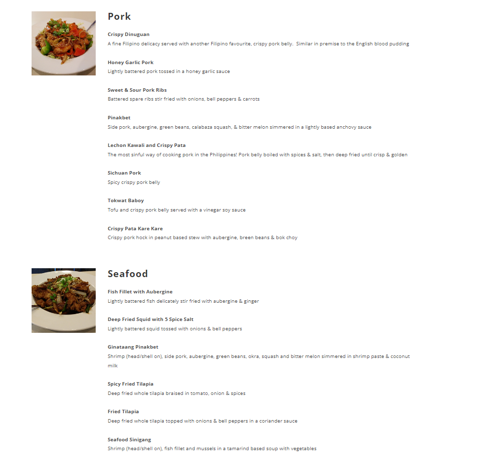 Rice Bowl Restaurant Menu
