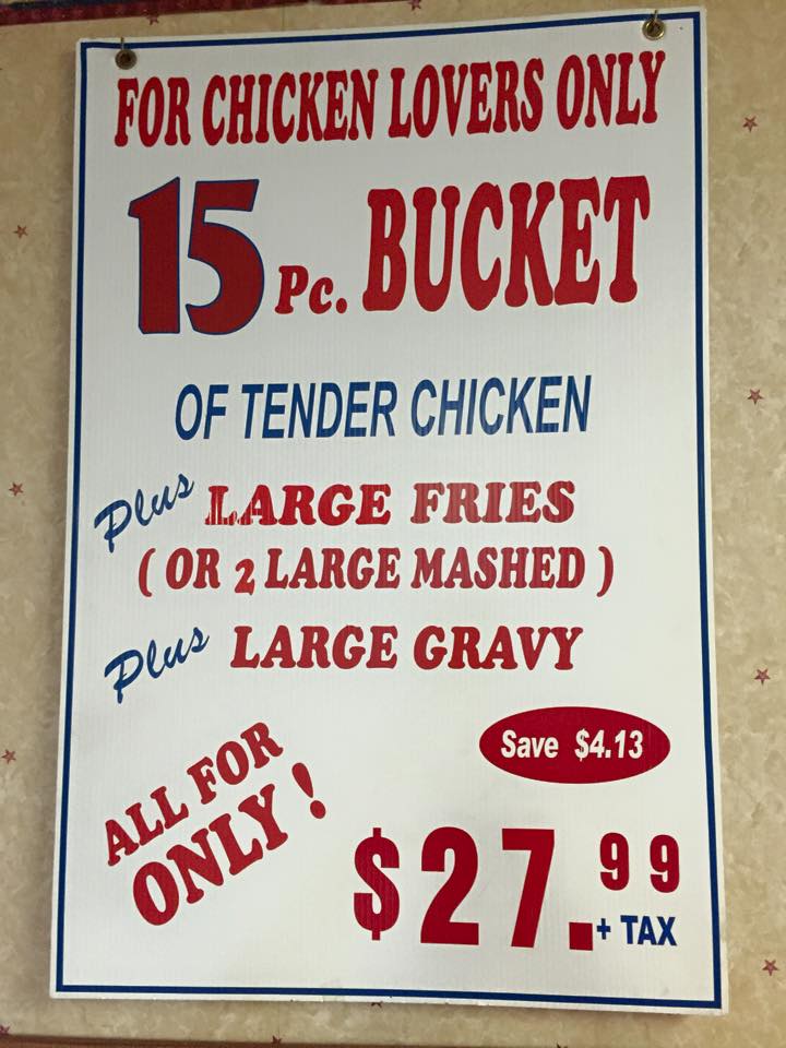 Dixie Lee Family Restaurant Menu