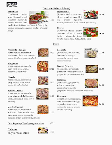 Da Lelia Restaurant Menu