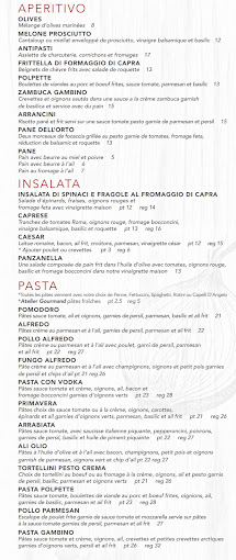 Pronto Restaurant Menu - Campbelltown