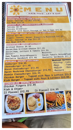 Kainan a place to eat Restaurant Menu
